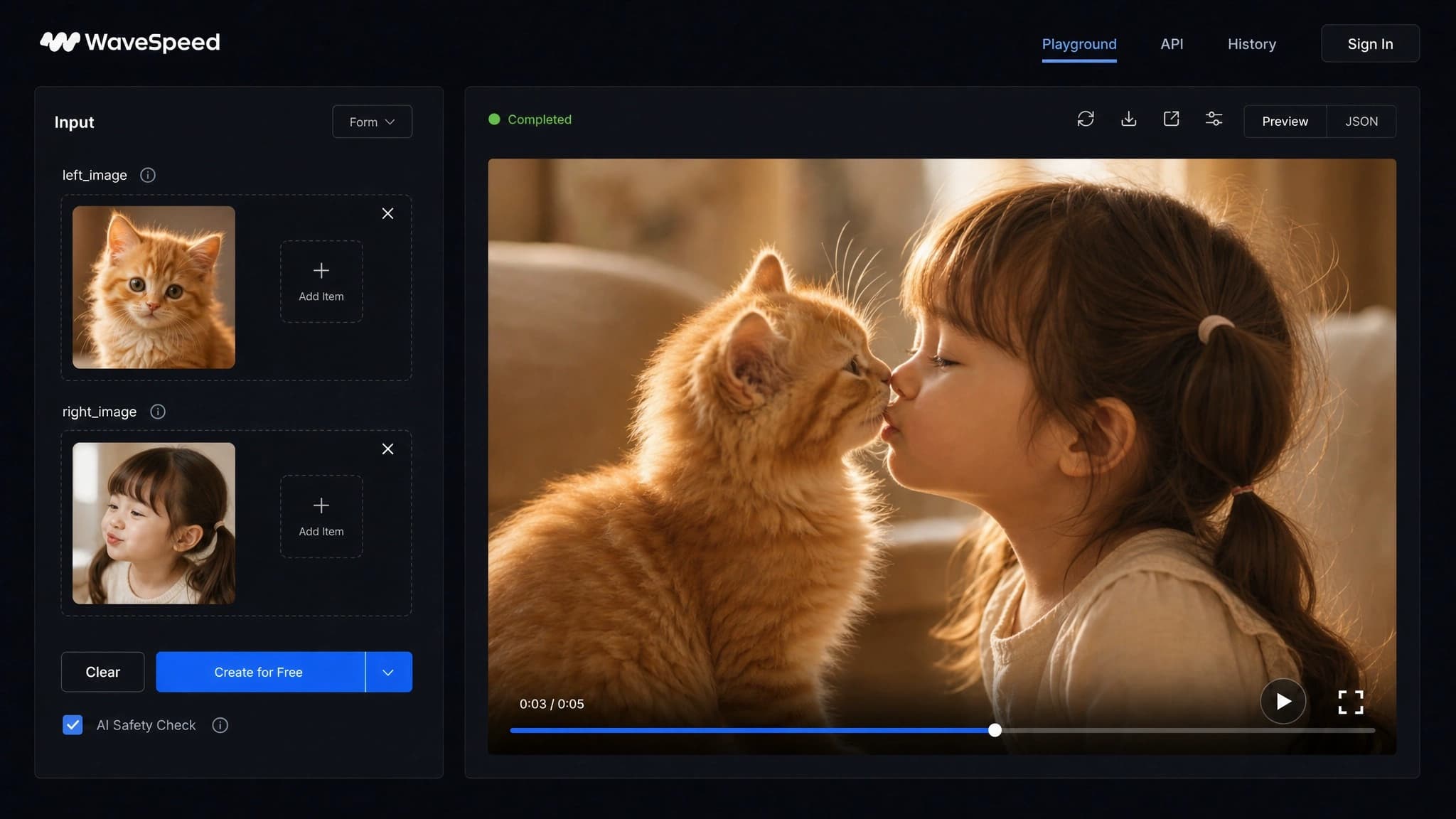 AI Kissing Video Generator